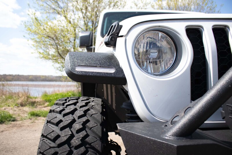 Jeep JT LED Light Pods - Fishbone Offroad - 7in Turn Signal & Side Marker - `20-`27